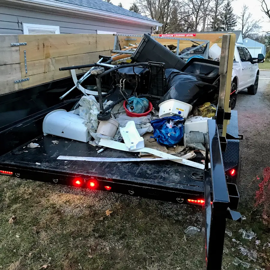 Roll-off dumpster delivered to a residential driveway in Hoover